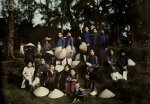 July 1930, Hue, Annam, French Indochina --- An informal group portrait of Hue schoolgirls on a...jpg